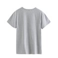 thumbnail image 5 of TWY Women Letter Print Crew Neck Short Sleeve T-Shirt, 5 of 7
