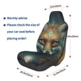thumbnail image 3 of Daiia Vintage Pattern Fox Printed Car Seat Cover - Waterproof & Sweatproof - Universal Fit, Machine Washable, Non-Slip - Seat Protector for Car, Truck, SUV, Van (1 Pack), 3 of 5