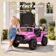 thumbnail image 6 of iYofe 12V Jeep Wrangler Rubicon Electric Car, Powered Ride On Car for Kids Ages 3-5, with Rear Wheel Suspension, Remote, Lights, Music, 6 of 10