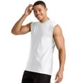 thumbnail image 2 of Hanes Essentials Men's Muscle Tank Sleeveless Tee Workout Gym Crewneck Midweight, 2 of 5