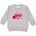 thumbnail image 2 of Inktastic Girls Pink Airplane Pilot Toddler Sweatshirt, 2 of 4