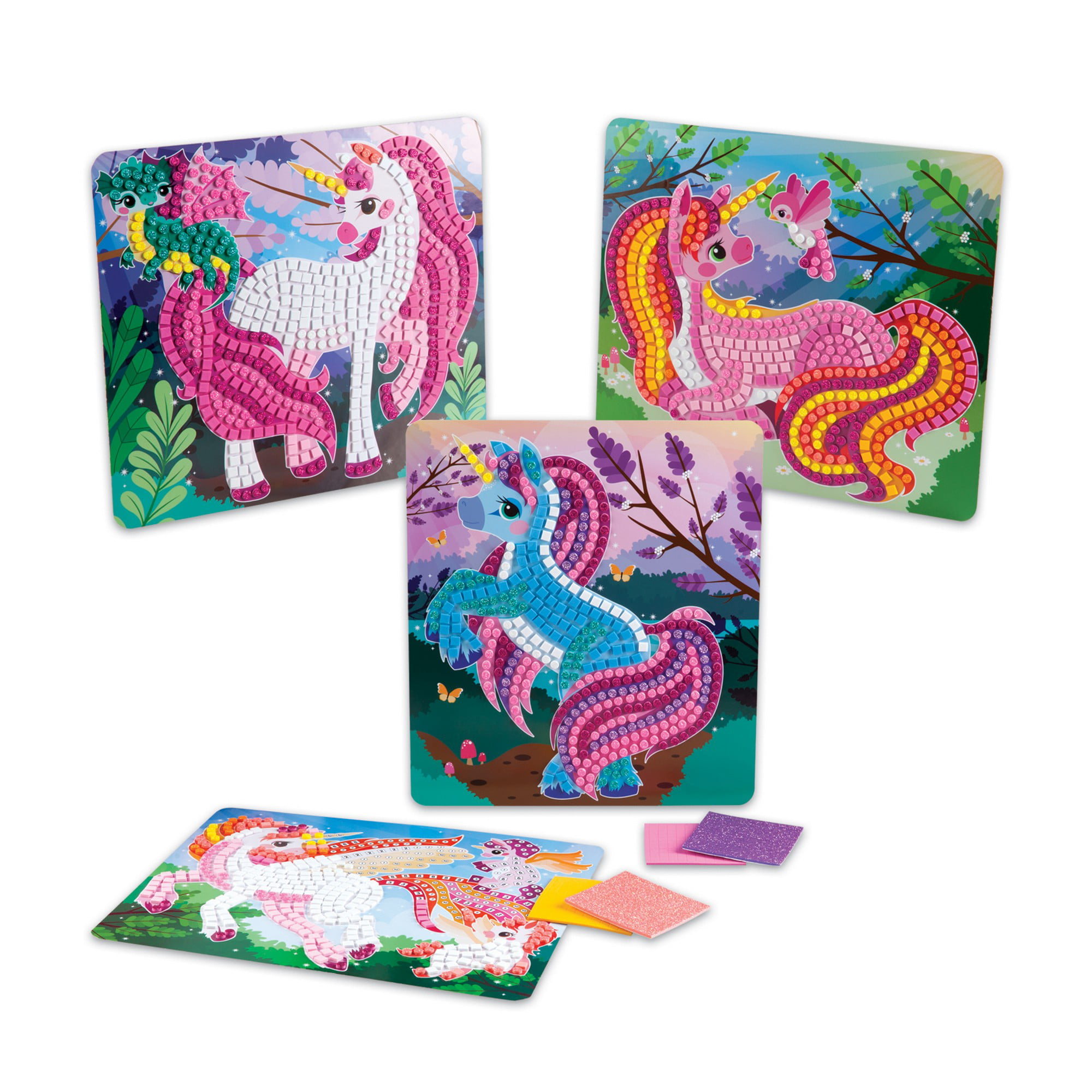 Mosaic Unicorn Kit, Make A Mosaic Kit, Mosaic Activity Birthday