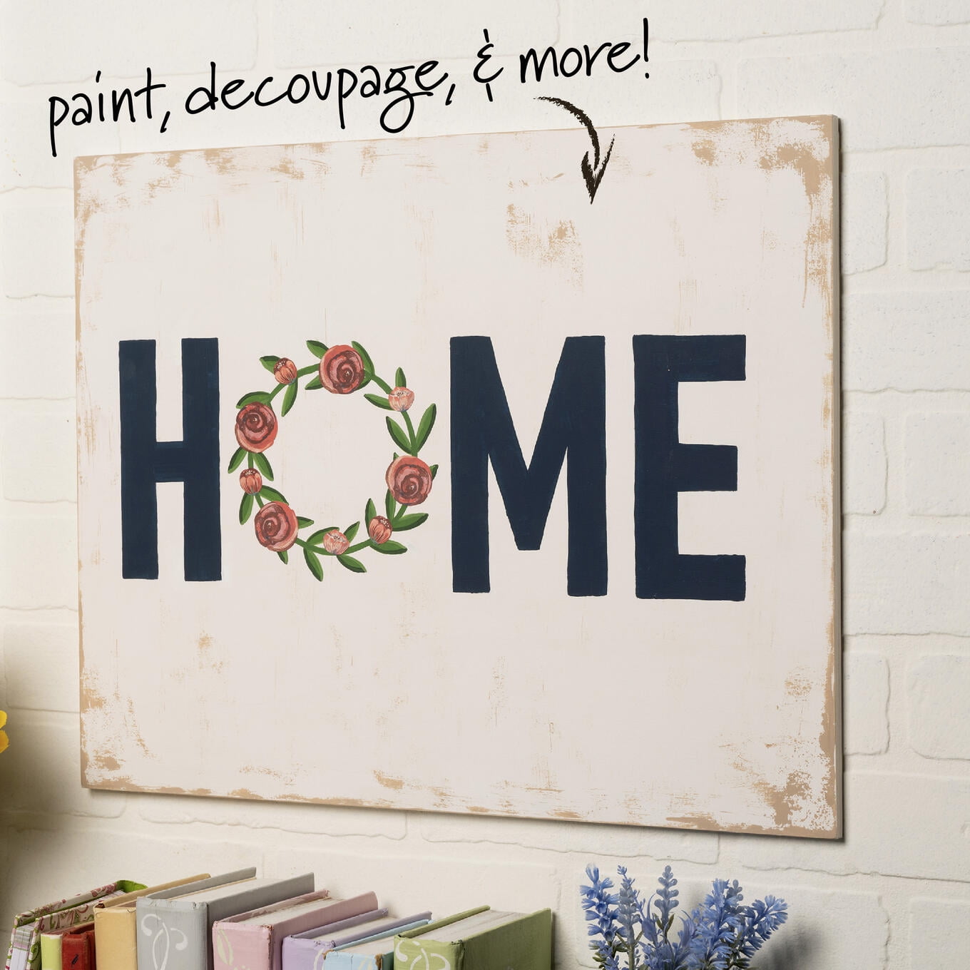 (2 pack) Plaid Wood Surfaces Whitewash Panel, 16" x 20"