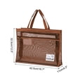 thumbnail image 2 of Uxcell 16.7 x 12.8 Inch Art Portfolio Case for Artwork Drawing Sketch, Dark Brown, 2 of 5