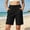 Black women drawstring shorts a1, variant on Cagogo Women Loose Drawstring Shorts Casual Solid Beach Bermuda Pants Summer Active Lounge Yoga Swimwear Travel Trousers, Gray 4XL