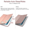 thumbnail image 3 of Étui pour iPad 9.7 Pouces 5e/6e Génération - Étui Léger avec Fonction Auto Sommeil/réveil, Doublure en Microfibre, Étui Arrière Rigide Or ROSE, 3 of 8