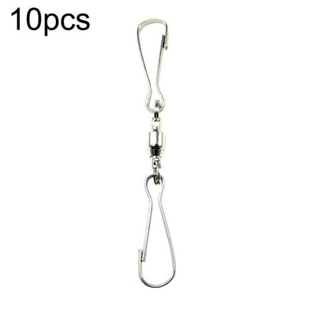 

Sijiali 10Pcs Spinning Wind Spinner Swivel Hook Display Turn Twirl Hanger