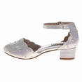 thumbnail image 3 of Badgley Mischka Girl Ankle Strap Dress Shoes (Little Kids), White, Size: 1, 3 of 7