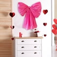 thumbnail image 5 of Large Pink Bow,Valentines Day Decorations,22x24 inch Giant Wall Bows for Wedding Coquette Birthday Backdrop Bridal Shower Room(1PCS), 5 of 9