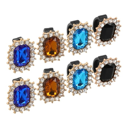 FRCOLOR 8pcs Retro Shoe Charms Bling Shoe Buckle Pendants Jewelry Charm Shoelace Buckles For Women DIY Shoelace Decorations High Heel Shoes