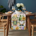 thumbnail image 2 of Sunflowers Table Runner - 36 Inch Long, Kitchen Dining Table Runner Dresser Scarves, Spring Gnomes Hydrangea Daisy Flowers Pink Plaid Farmhouse Decor for Coffee Tables Wedding Party Banquet, 2 of 8