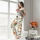 thumbnail image 5 of Balery Mushrooms Pantalones de pijama para mujer, pijamas ultraligeros, pantalones de estar por casa-Small, 5 of 6