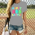thumbnail image 2 of 2021 Easter Eggs Happy Easter Print Men and Women Loose Plus Size Short Sleeves, 2 of 7