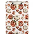 thumbnail image 1 of FMSHPON Halloween Watercolor Pumpkins Clipboard Hardboard Wood Nursing Clip Board and Pull for Standard A4 Letter 13x9 inches, 1 of 5