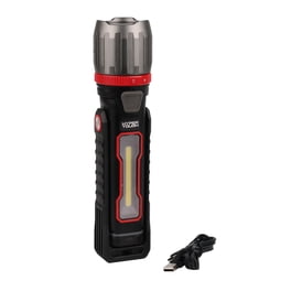craftsman 1000 lumen led rechargeable flashlight CMXLSB10 10W Lithium Ion Spotlight with USB Power Charger DIY and Tools Adjustable to various angles Hyper Tough 1000-Lumen Battery Powered