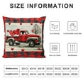 thumbnail image 5 of SHANXI Hopyeer Valentines Red Black Buffalo Check Plaid Love Pillow Covers Decorative Fish Red Lip Red Lover’s Saying Truck Cushion Case Sofa Spring Home Decor Pillowcase  12x12in, 5 of 5