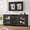 Black, variant on Buffet Sideboard 54 Inch with Glass Doors and Drawers Storage Cabinet Coffee Bar TV Stand for Living Room Kitchen Dining Room Black - EliteEdge