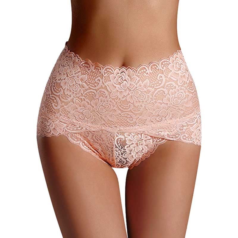 Holywin Women Seamless Lace High Waist Underwear Ladies Brief Knicker Panty
