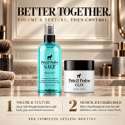 Pete & Pedro CLAY - Medium Hold, Matte Finish Hair Clay Volume & Hold, 2 oz