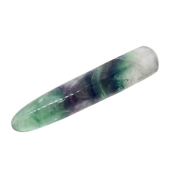 Fluorite Multi Hued Massage Crystal - Amazing | .3 7/8 x 7/8 inches |
