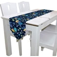 thumbnail image 3 of SKYSONIC 13x90 Inches Table Runner Mermaids Fish Dolphins Washable Table Cloth Runner for Holiday Home Wedding Table Top Decoration, 3 of 5