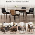thumbnail image 6 of LainTene Modern Dining Room Chairs Set of 8, Faux Leather and Bentwood Design with Metal Legs, Ideal for Kitchen or Dining Space, 6 of 6