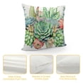 thumbnail image 4 of JEUXUS Green Succulent Pillow Cover Watercolor Botanical Plants Decor Cushion Cover for Bedroom Couch Car Wild Outdoor Gradient Leaves Cushion Case for Kids Teens Adults, 4 of 5