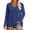 Blue, variant on Women's Long Sleeve V Neck T Shirt Soft Comfy Trendy Casual Sleep Pajama Tops Summer Fashion Clothing for Women