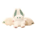 thumbnail image 3 of Conejito de peluche volador, regalo de cumpleaños para niños, almohada suave Verde, 3 of 9