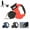 Red, variant on Dual Retractable Dog Leash with Light & Bring a Flashlight and a Stool Bag Holder,Tangle-Free 360° Swivel for 2 Dogs,Reflective Durable Nylon Strap, Ideal for Small and Medium Pets (Black)