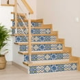 thumbnail image 5 of Mi Alma Abstract Blue Yellow Tile Stickers - Removable Vinyl 4x4, 24 pcs, 5 of 9