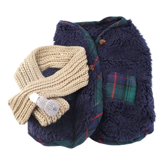 Ropa de Invierno para Perros, Bufanda Pequeña de Tela Gruesa, Moda Para Perros, Bichon Frize, Poodle Pomeranian