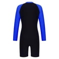 thumbnail image 2 of Alvivi Kids Girls Boys One Piece Rash Guard UV Protection Sunsuit Long Sleeve Swimsuit Bathing Suit Royal Blue 12, 2 of 5