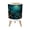 Color 3, variant on Small Trash Can with Lid Vintage Bookshelf Brown Leather Books Colorful Roses 1.8 Gallon Dog Proof Trash Can Round Garbage Can Waste Bin Wastebasket for Bathroom Bedroom Living Room