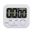 thumbnail image 5 of WASHWEPE White Digital Kitchen Timer with Large LED Display for Home Use Compact Plastic Design 99 min 59 sec, 5 of 5