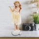thumbnail image 5 of Hada de las flores tocando la flauta, estatua elegante de Ángel, decoración de escritorio de resina, regalo, 5 of 5