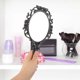 thumbnail image 3 of Rose Flower Design Folding Makeup Mirror Handheld Mirror Women Mirror for Home, 3 of 4