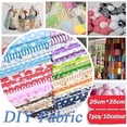 thumbnail image 3 of 7PCS Cotton Quilting Fabric Fat Quarter Fabric Bundles Printed Patchwork Squares Polka Dot Wave Striped Gingham Fabric for Sewing DIY Crafts,Scrapbooking Quilting Floral Dot Pattern Craft Fabric,Black, 3 of 3