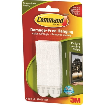 Command Large Picture Hanging Strips White 17206S120NA