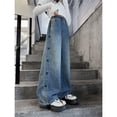 thumbnail image 4 of KAUOD Girls Baggy Jeans Distressed Boyfriend Jeans for Teen Girls Wide Leg Denim Pants High Waist Baggy Pants Streetwear, 4 of 8