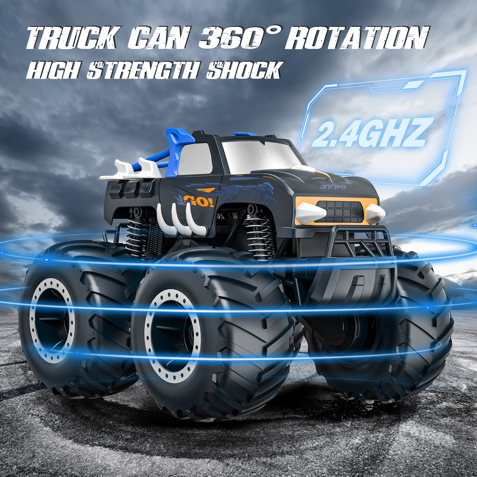 Loheer 1:16 Remote Control Monster Truck, Waterproof 4WD photo 5