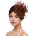 thumbnail image 1 of Women Turban Hat Pure Color Mesh Flower Decor Elastic Non-Slip Headwrap Breathable Lightweight Summer Headscarf Hat, 1 of 8
