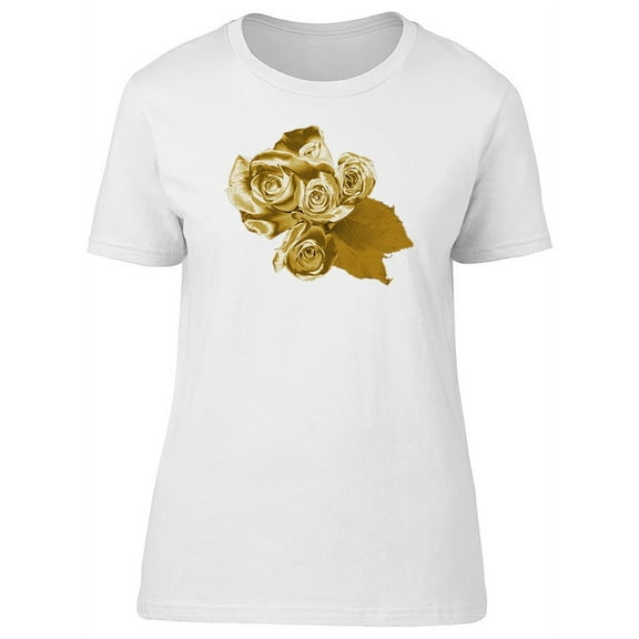A Set Of Golden Flowers Tee Women's -Image by Shutterstock