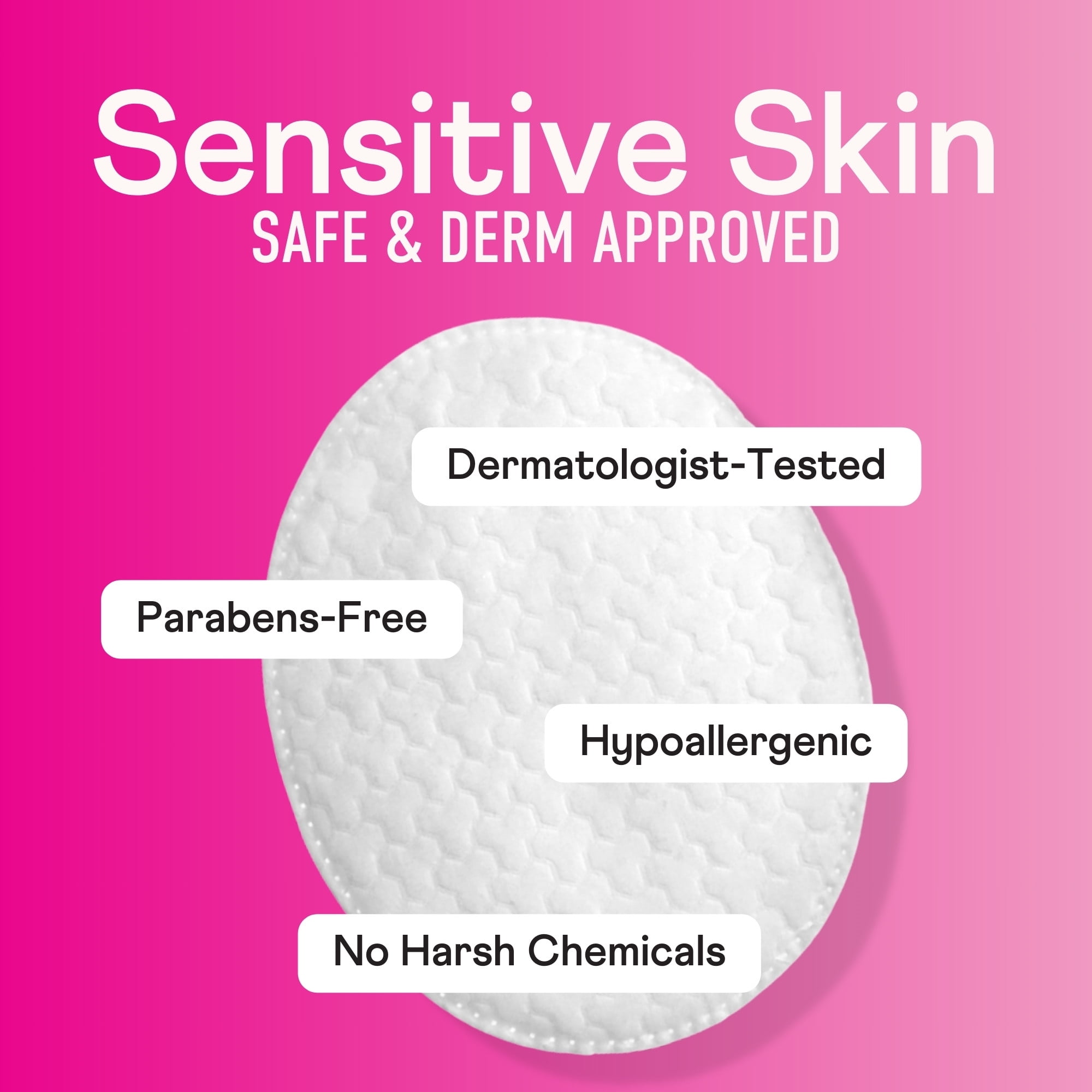 (8 pack) Swisspers Premium Cotton Ovals, 100% Chlorine Free Cotton, Dermatologist Tested, Soft, Strong, Sensitive Skin Safe, Absorbent, Hypoallergenic, Cruelty-Free, Vegan, Paraben Free, 50 Pads