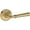 Lifetime Satin Brass, variant on Baldwin Pv.Dun.R.Rrr Dunsmoor Privacy Door Lever Set - Brass