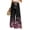 Black, variant on WTOBBY Women's Summer Boho Floral Print Wide Leg Palazzo Pants with High Waist Elastic Drawstring and Side Pockets for Comfortable Everyday Use ,Black L
