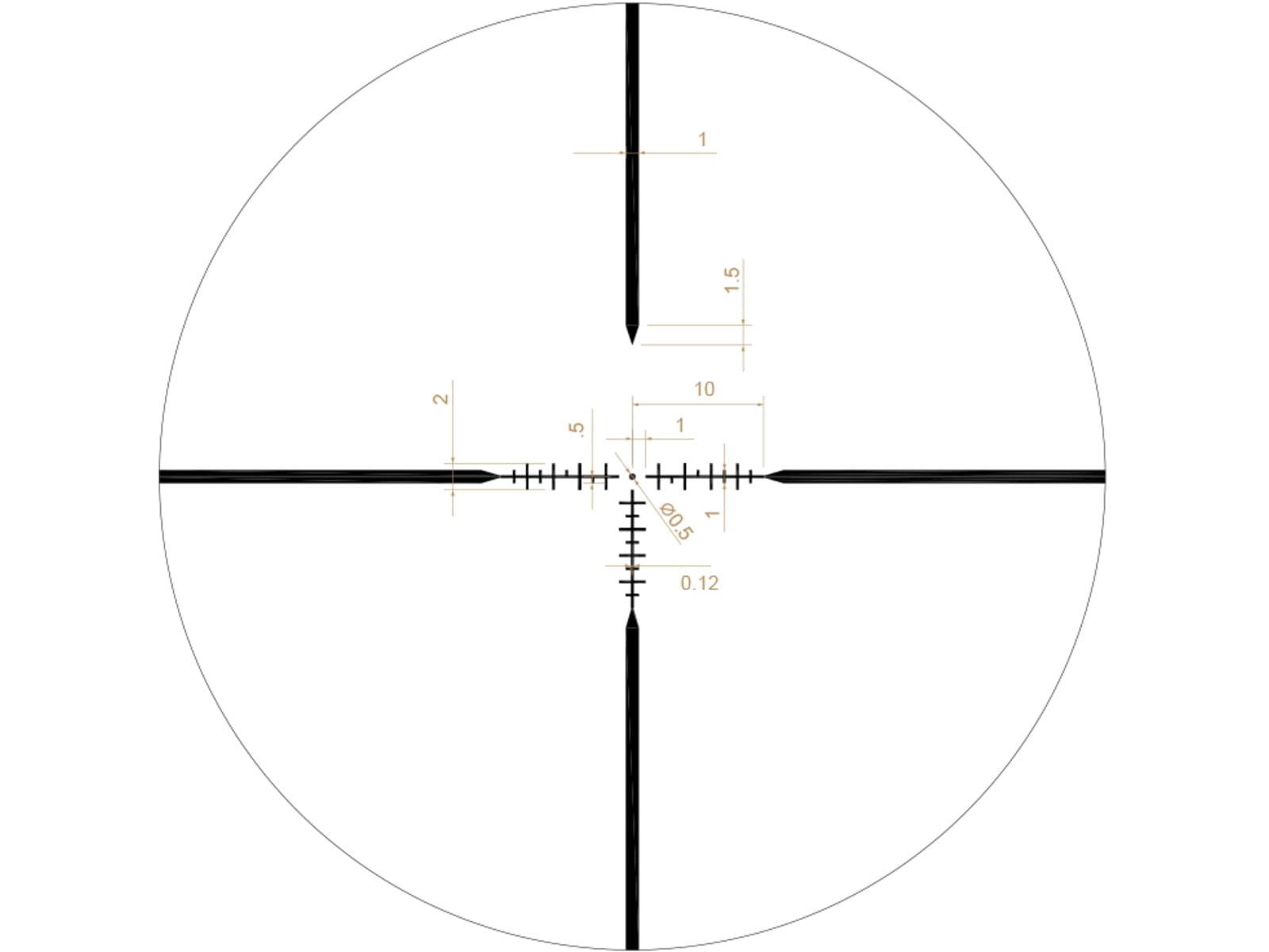 Riton Optics 1 Primal 4-16x44mm Rifle Scope, 1in Tube, Second Focal Plane, RUT Reticle, Black, NSN #