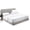 White, variant on SGI Bedding Egyptian Cotton Top Split Sheet Set Solid Adjustable Bed 30" Split Head King 1000 TC 15" Deep Mediterranean Blue
