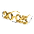 thumbnail image 2 of Minkissy New Year Party Prop Glasses Golden PC Photo Prop 1Pack for Adults, 2 of 4