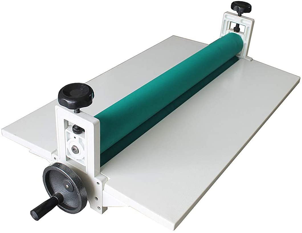 INTBUYING Cold Laminator All Metal Frame 29.5in(750mm) Manual Cold Roll